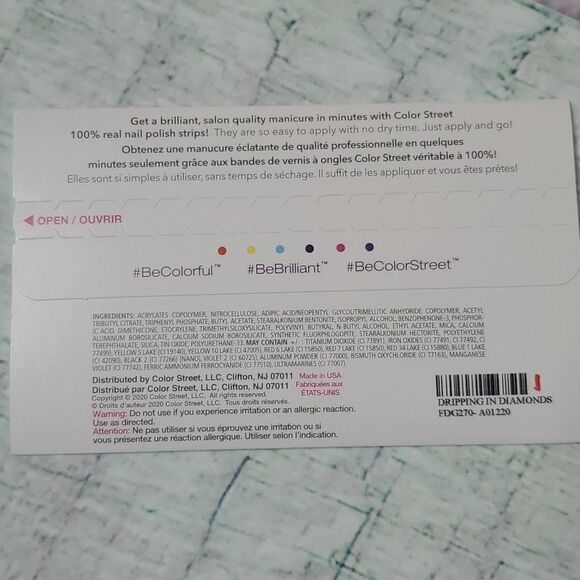 New and sealed Color Street Retired Dripping In Diamonds - Picture 2 of 3